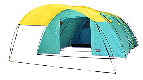 Blue Ridge Family Outfitters 6 person Summer Camping Tent - Spacious & Waterproof 13'9"Wx6'6"Hx21'9"L