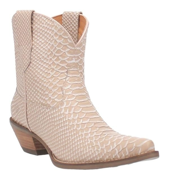 Dingo DI581 Women's Sorta Sweet Snip Toe Leather Ankle Boots – Sand