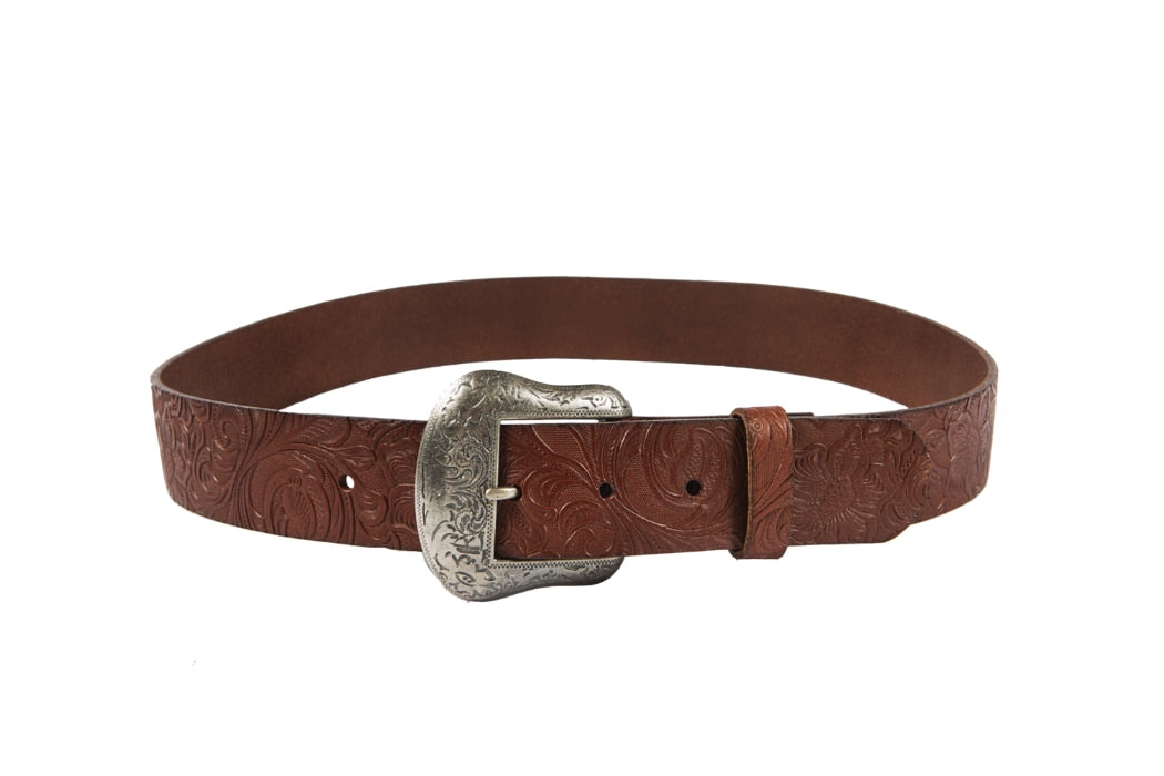 Noble Outfitters 29529-126 Womens Floral Embossed Belt