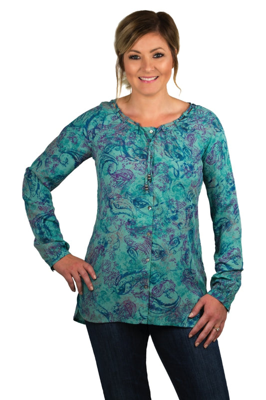 Noble Outfitters 21021-999 Womens Charmer Peasant Shirt