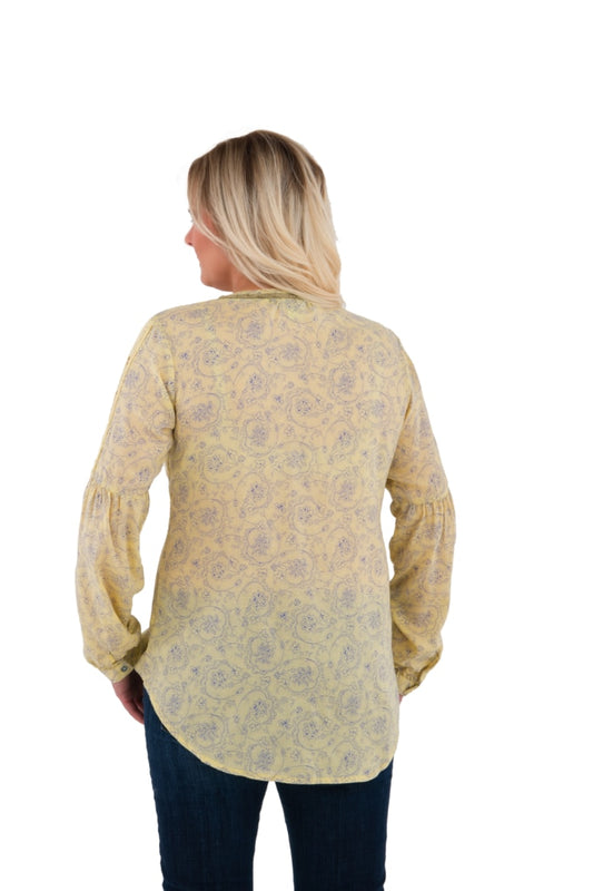 Noble Outfitters 21007-974 Womens Folklore Peasant Top Shirt