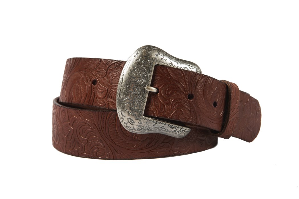 Noble Outfitters 29529-126 Womens Floral Embossed Belt