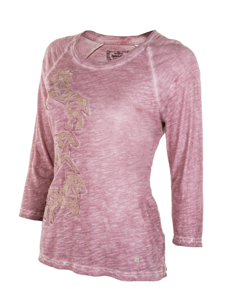 Noble Outfitters 21530-441 Womens Washed Horses Shirt