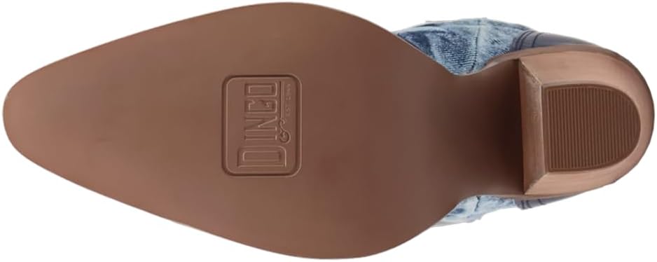 Dingo Di2247-BLU Women's Tipsy Leather Western Boots - Blue