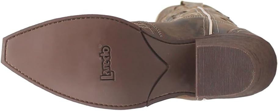 Laredo Women’s Zuri L54268 Snip Toe Leather Western Boot – Brown