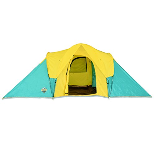 Blue Ridge Family Outfitters 9 person Summer Camping Tent - Spacious & Waterproof 7'9"Wx6'Hx18'9"L