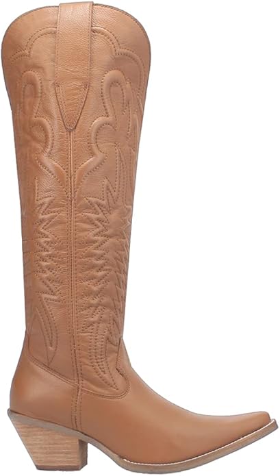 Dingo Raisin Kane Di167-BRO Women’s Leather Western Boots-Brown
