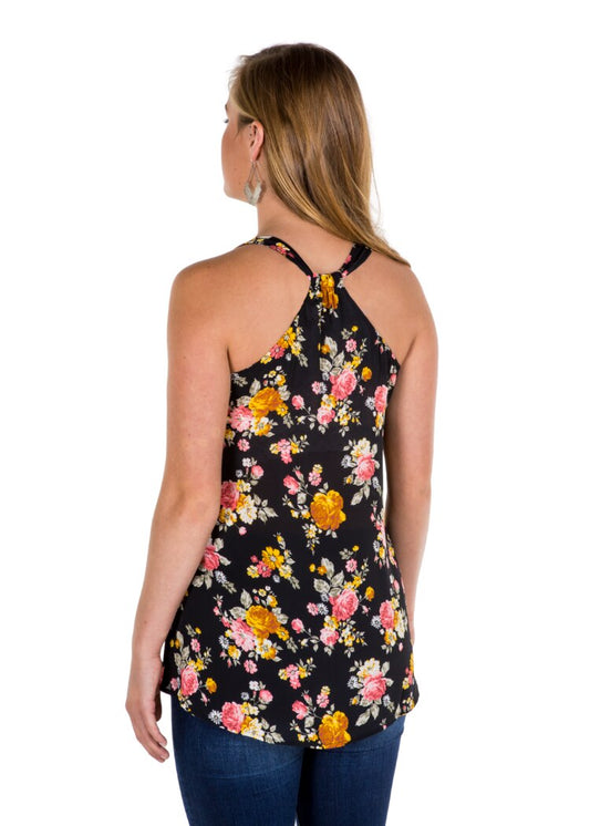 Noble Outfitters 20004-066 Womens Floral Charlotte Tank Shirt