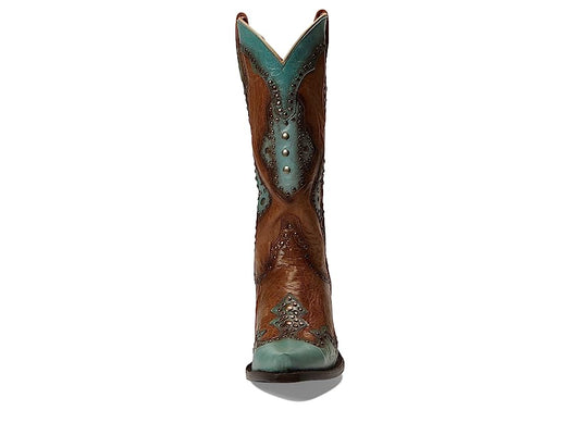 Dan Post DP4985 Women's Darby Brown & Turquoise Western Boots