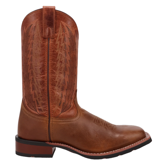 Laredo Tulane L8013 Men’s Tan & Brown Leather Western Boots