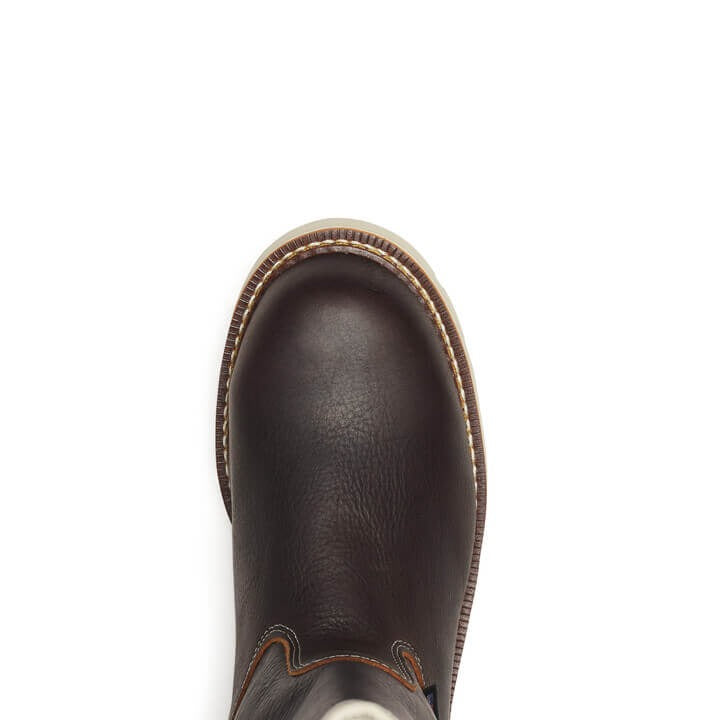 Thorogood 804-4939 Men's American Heritage Waterproof 11" Briar Pitstop Safety Toe Pull-On Wellington Boots