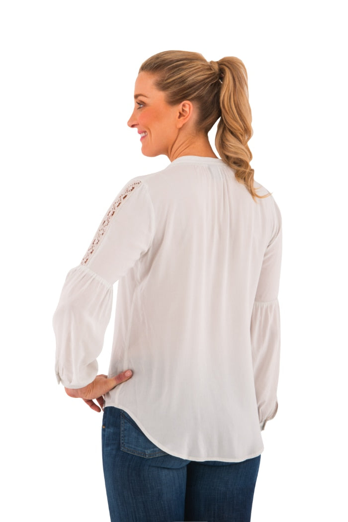 Noble Outfitters 21007-101 Womens Folklore Peasant Top Shirt