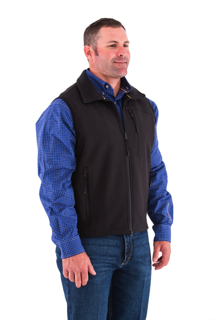 NOBLE OUTFITTERS 18000-019 MENS ALL AROUND BLACK VEST