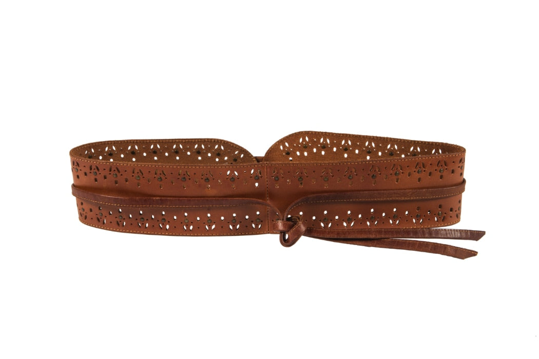 Noble Oufitters 29530-126 Womens Antique Brown Lariat Belt