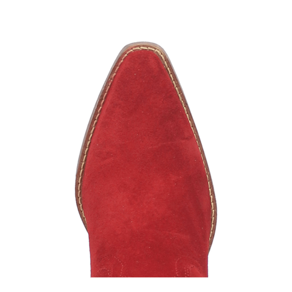 Dingo Di169 Women's Day Dream Fringe Embroidered Leather Cowboy Boots - Red