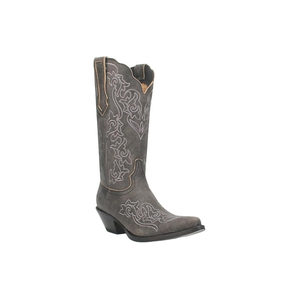 Dingo DI171 Flirty N’ Fun Women’s Snip Toe Western Boots, Black