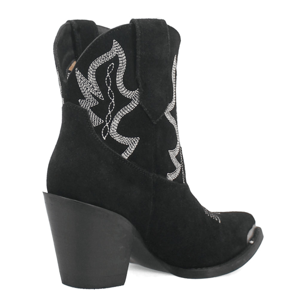 Dingo Di544 Women's Joyride Embroidered Leather Cowboy Casual Boots - Black