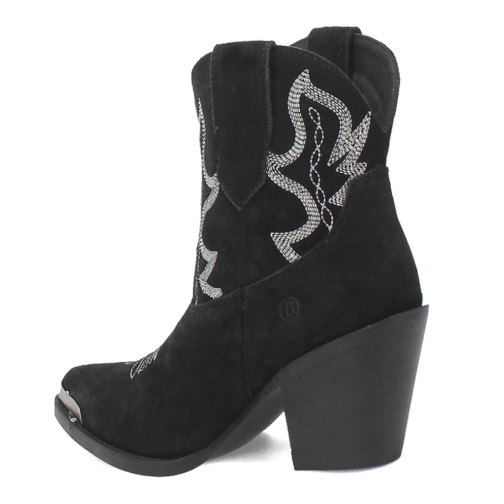 Dingo Di544 Women's Joyride Embroidered Leather Cowboy Casual Boots - Black