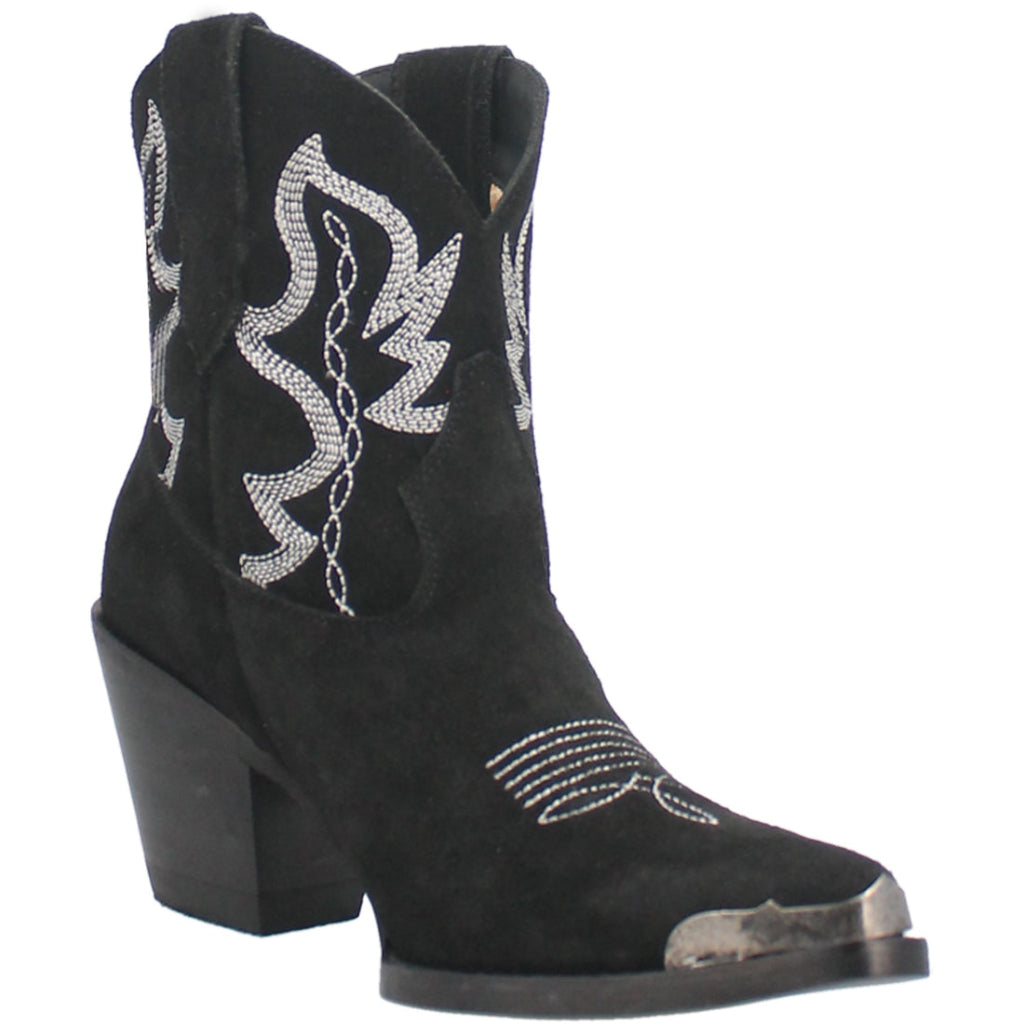Dingo Di544 Women's Joyride Embroidered Leather Cowboy Casual Boots - Black