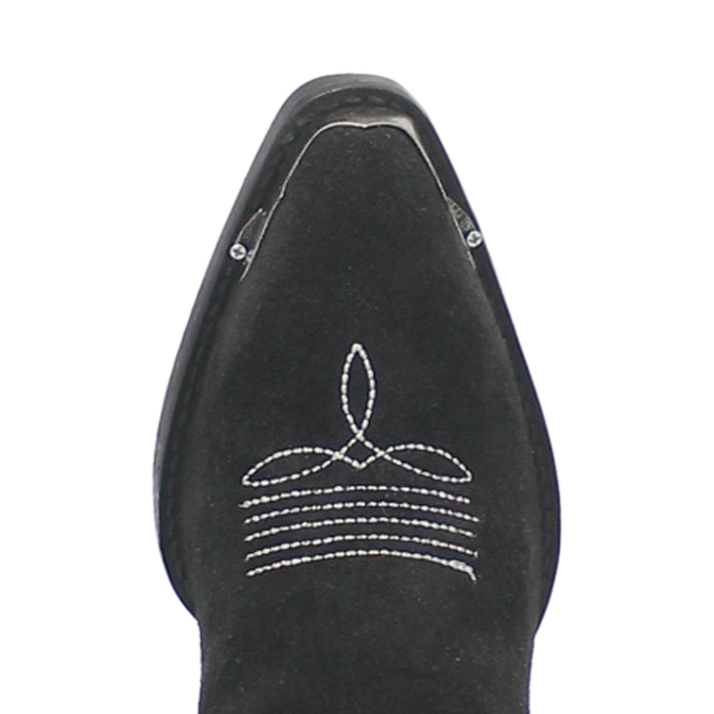 Dingo Di544 Women's Joyride Embroidered Leather Cowboy Casual Boots - Black