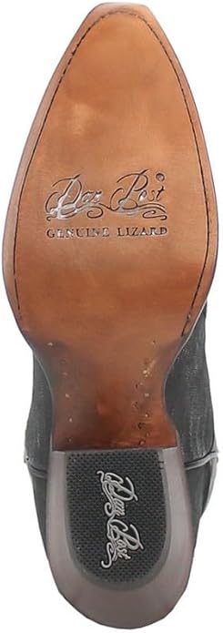 Dan Post 3007 Womens Turquoise/Brown Drifter 13 inch Lizard Snip Toe Western Boots