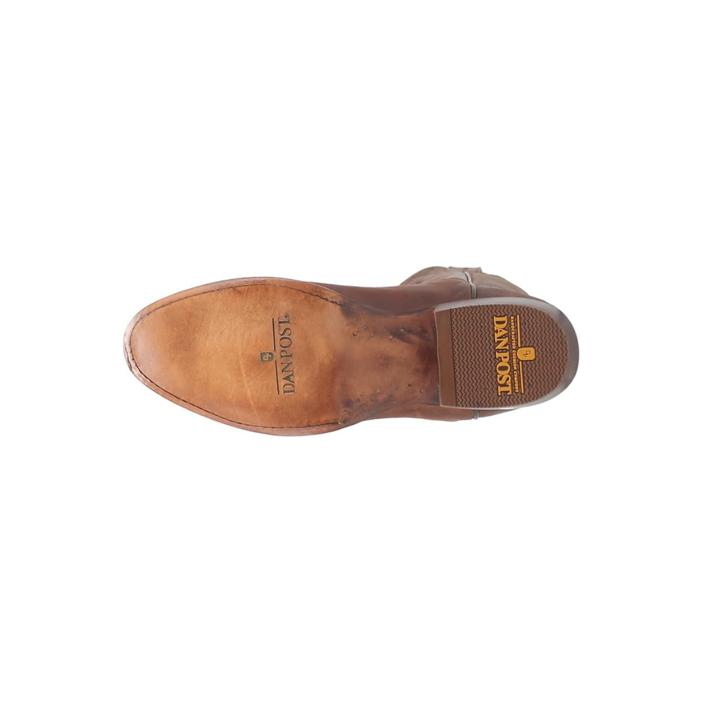 Dan Post DP3230 Men’s Simon Embroidered Round Toe Mid-Calf Boots, Brown
