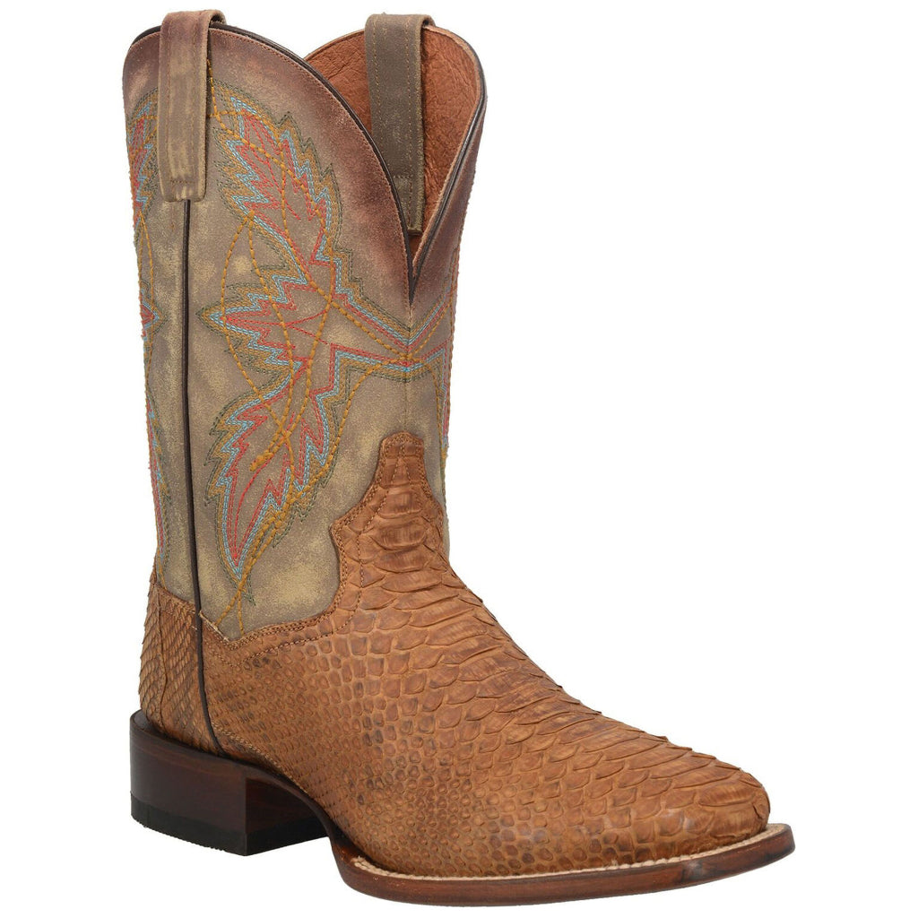 Dan Post DP3996 Men's Dry Gulch Python Exotic Western Boots - Tan