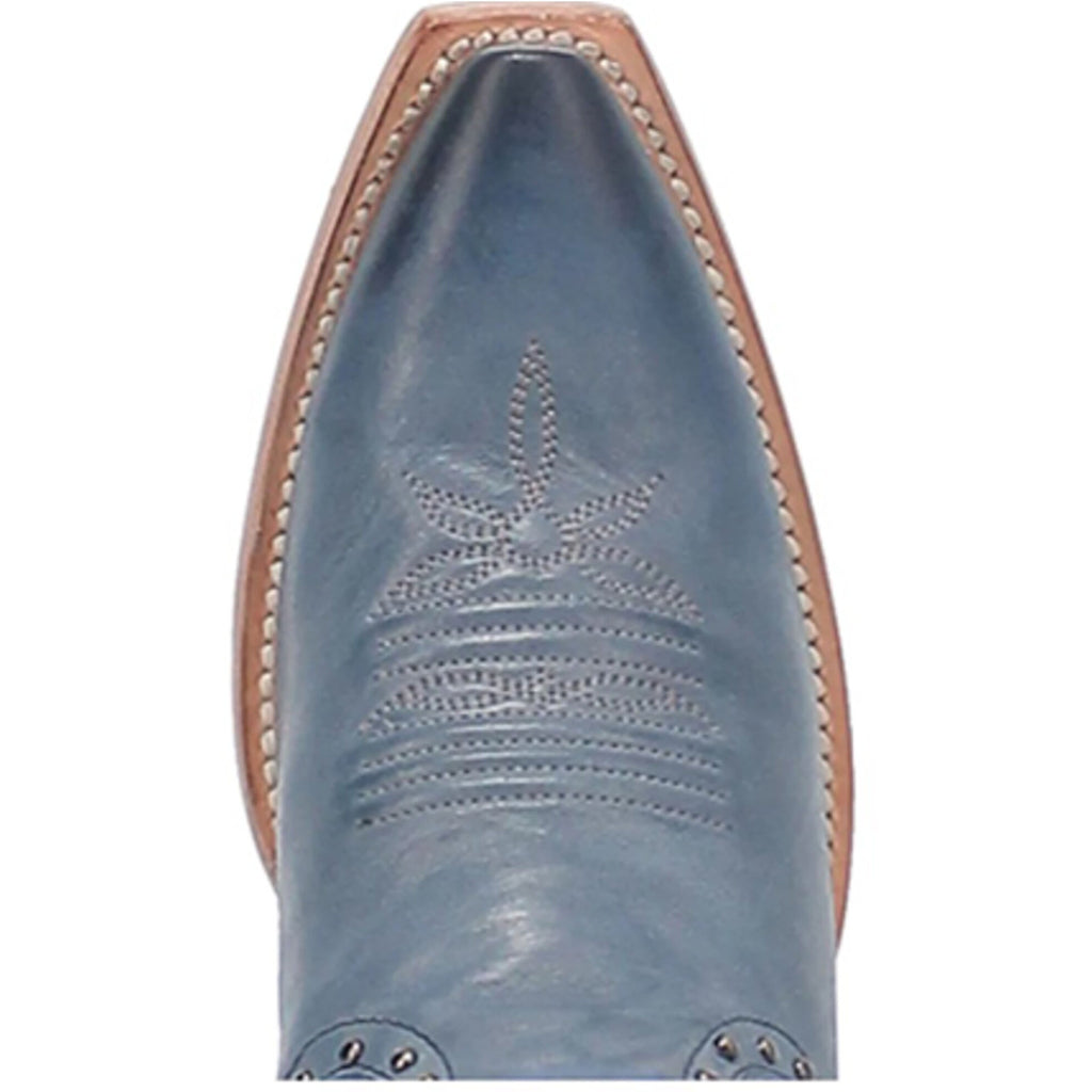 Dan Post DP4277 Women's Donnah Leather Snip Toe Western Boots - Blue