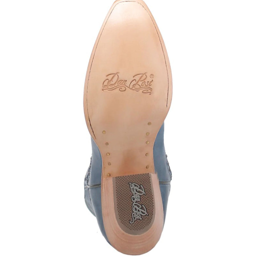 Dan Post DP4277 Women's Donnah Leather Snip Toe Western Boots - Blue