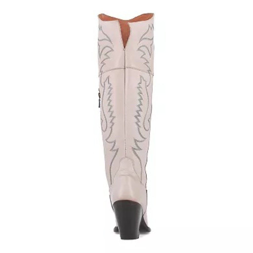Dan Post DP4377 Women's Loverly Snip Toe Cowboy Tall Boots - White