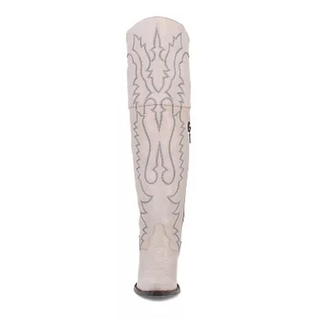 Dan Post DP4377 Women's Loverly Snip Toe Cowboy Tall Boots - White