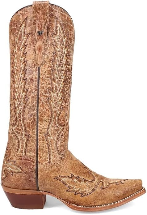 Dan Post 5159 Womens Katina Western Brown Snip Toe Boot