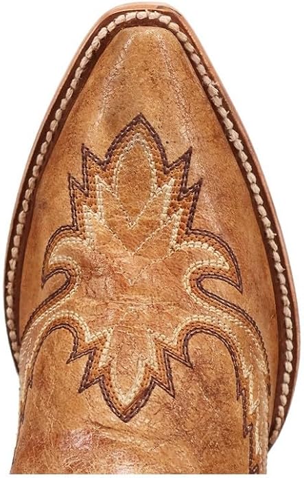Dan Post 5159 Womens Katina Western Brown Snip Toe Boot