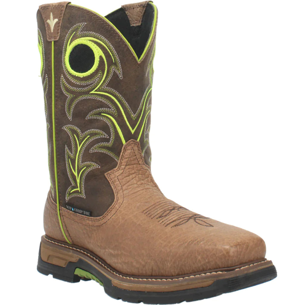 Dan Post DP59413 Men's Storms Eye Waterproof Boots - Brown/Green