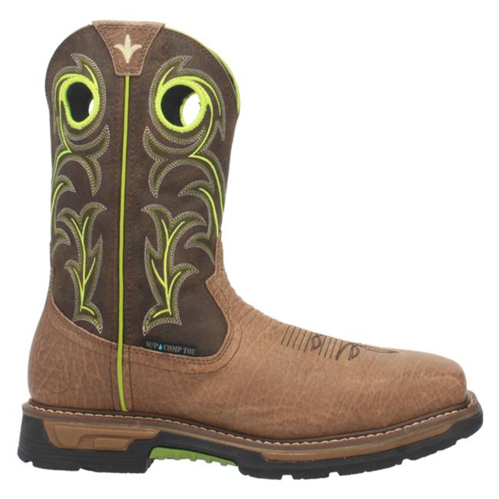Dan Post DP59413 Men's Storms Eye Waterproof Boots - Brown/Green