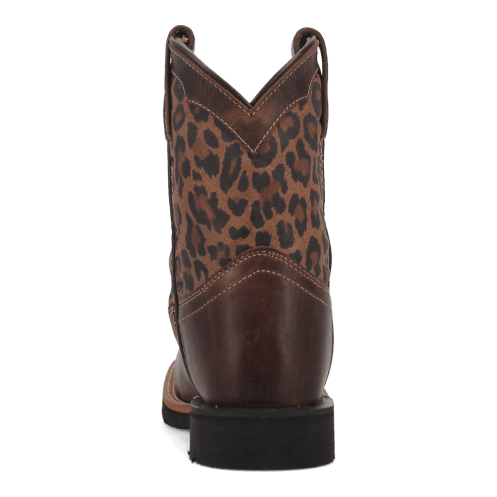 Dan Post DPC3951 Youth Makucha Leopard Print Square Toe Boots