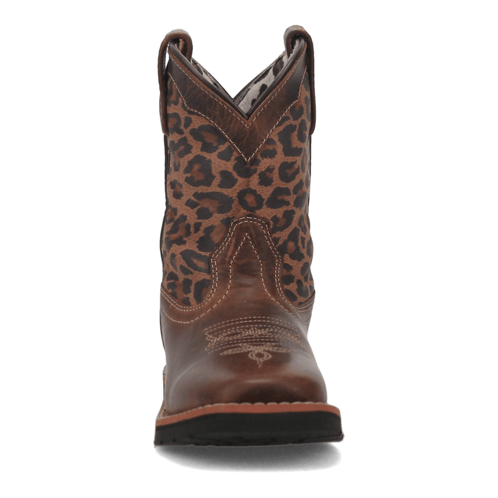 Dan Post DPC3951 Youth Makucha Leopard Print Square Toe Boots