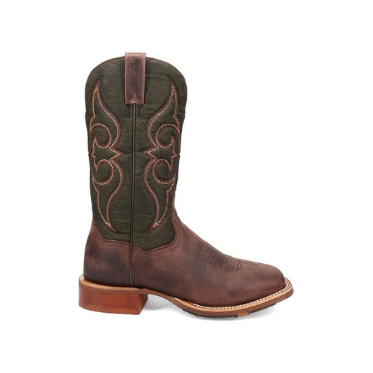 Dan Post Jenks DP5019 Men’s Brown Leather Square Toe Western Boots