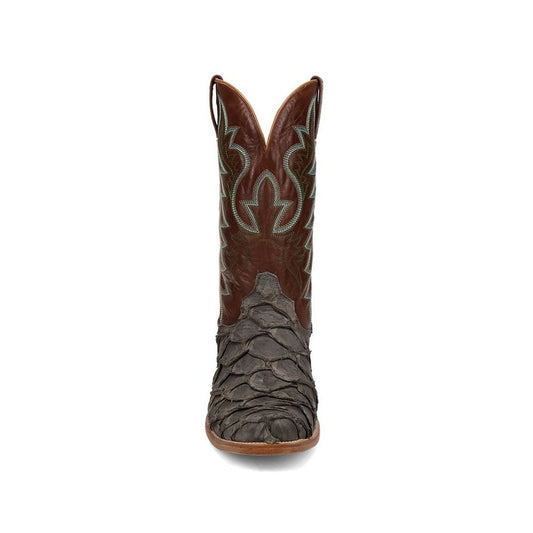 Dan Post Pirarucu Riggs DP5022 Men’s Gray Square Toe Western Boots