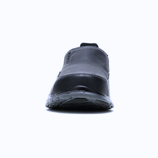 Hytest – Porter Men’s Steel Toe Slip-On Work Shoe – K10180 – Black – Safety Work Footwear