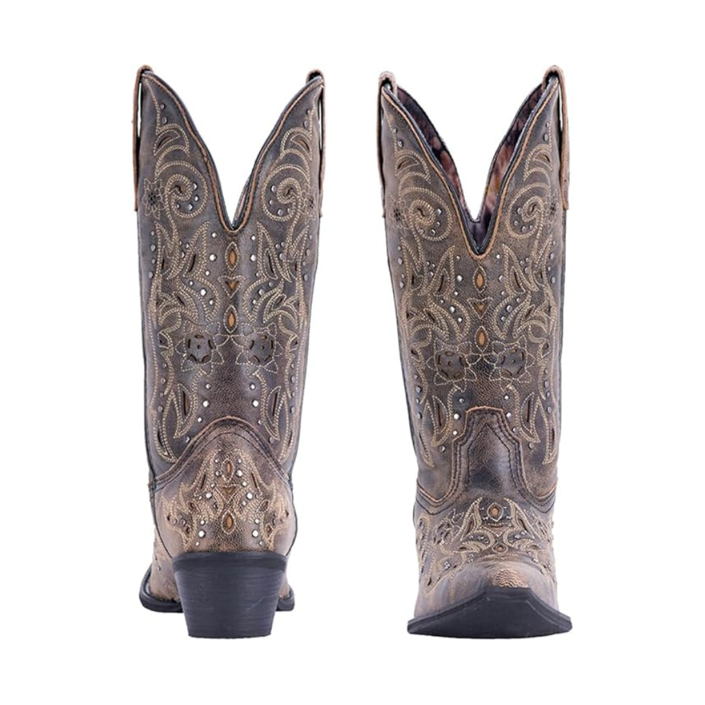 Laredo L52050 Vanessa Women’s Snip Toe Dress Boots, Black