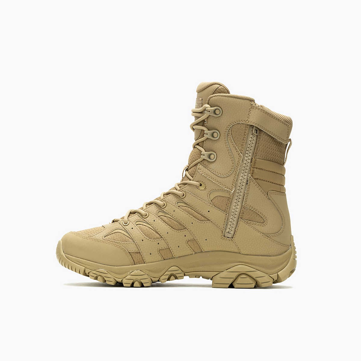 Merrell MFMJ004107 Mens Moab 3 8" Tactical Zip WP Boot Dark Coyote