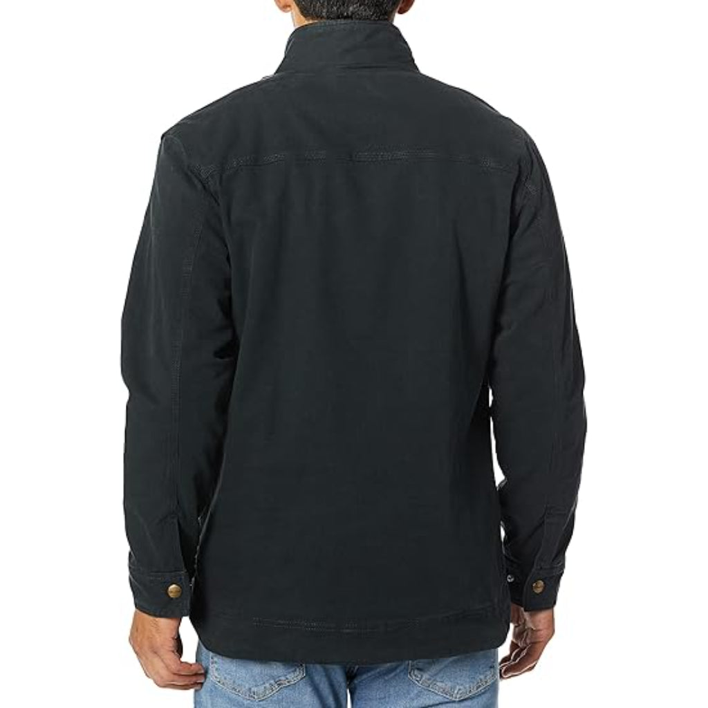 Walls YJ83MK Men's Vintage Lined Cotton Duck Jacket with Stretch, Washed Midnight Black, X-Large