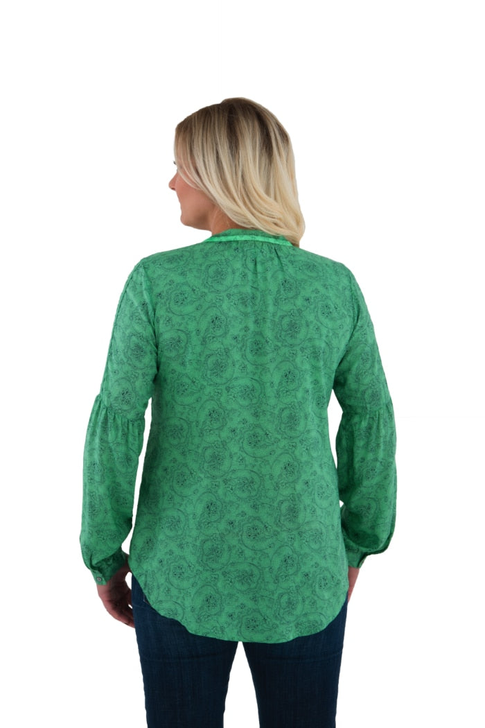 Noble Outfitters 21007-975 Womens Folklore Peasant Top Shirt