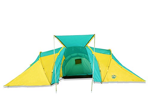 Blue Ridge Family Outfitters 9 Person Summer Camping Tent - Spacious & Waterproof 14'Wx6'1"Hx21'L