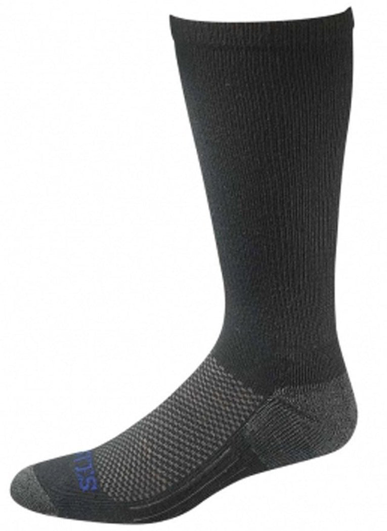 Bates Moisture Wicking Coolmax Performance Large Black Sock 1 Pack Made in the USA