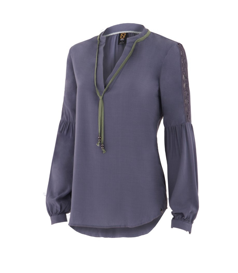 Noble Outfitters 21007-706 Womens Folklore Peasant Top Shirt