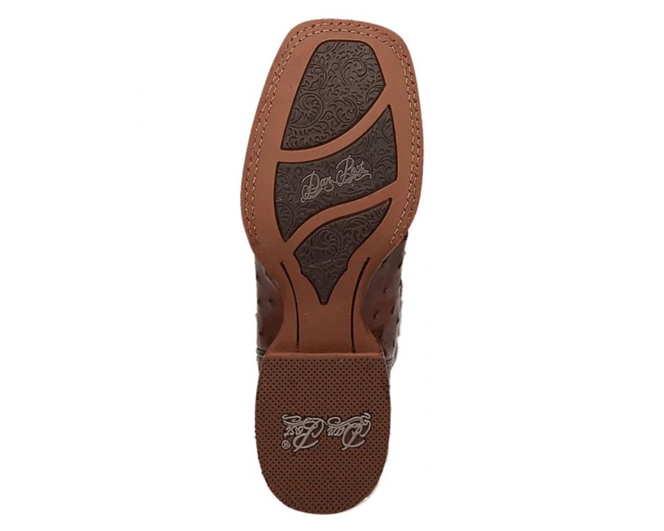 Dan Post DP5250 Women's Kylo Chocolate Full Quill Ostrich Square Toe Cowgirl Boots