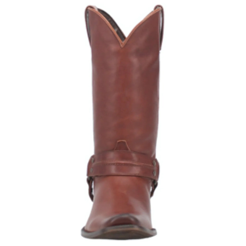 Dingo Mens Hombre Square Toe Western Boot-Cognac