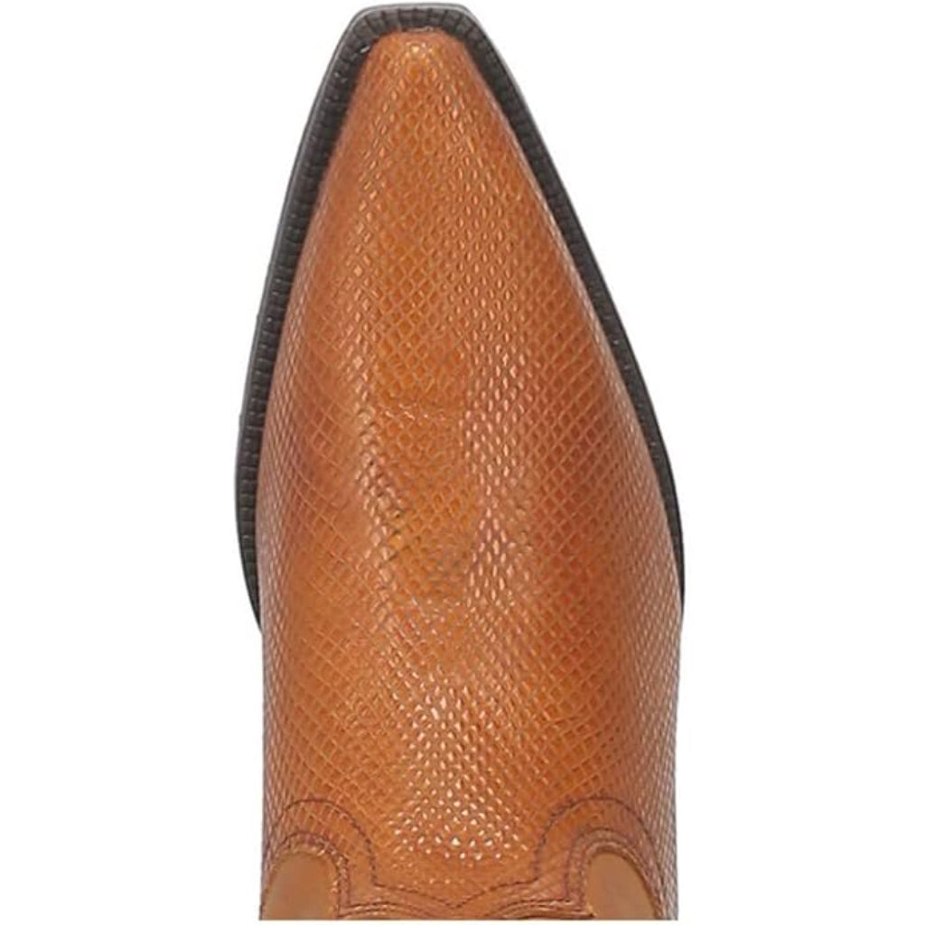 Dingo Mens Dodge City Cowboy Tan Leather Snip Toe Boot